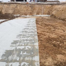 Vermessungsarbeiten auf der Baustelle